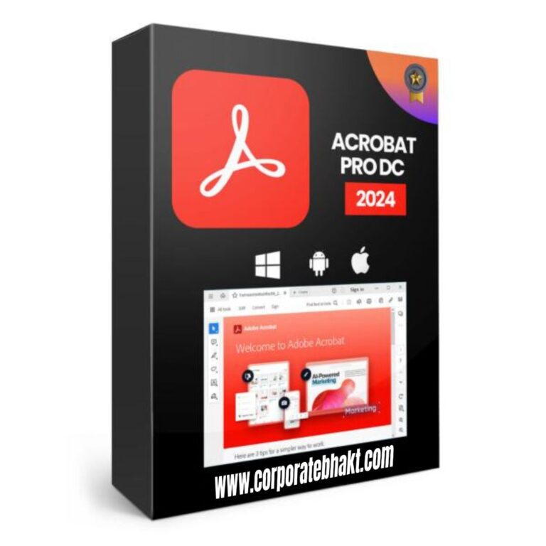 Adobe Acrobat Pro 2024 – PDF EDITOR | LIFETIME USAGE | UNLIMITED INSTALLATION | MULTIPLE PC
